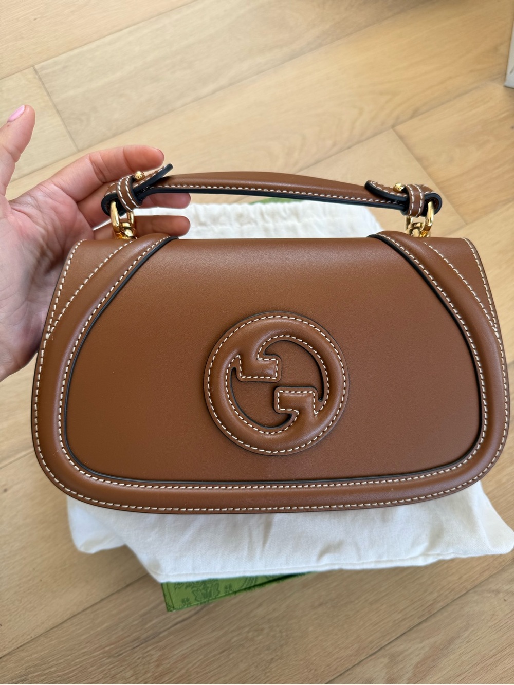 Brown Leather Shoulder Bag